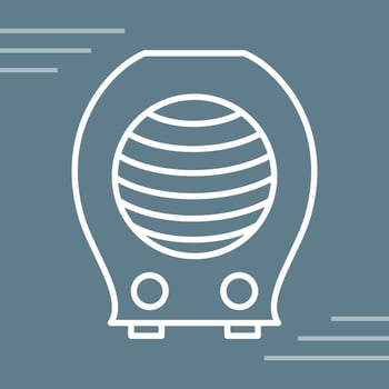 Fan Heater Vector Icon