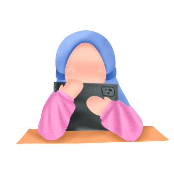 Kid addicted to gadget png