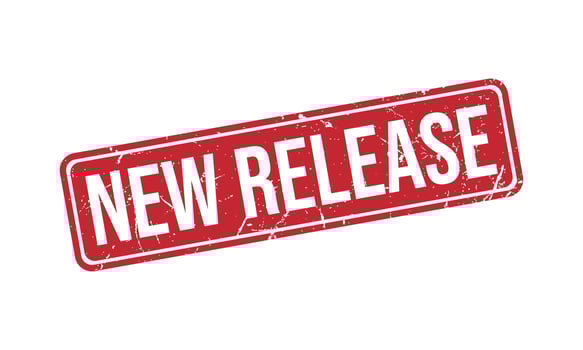 New Release Rubber Stamp Seal Vector
