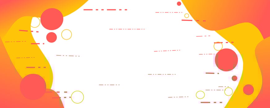 Colorful template banner with gradient color. Background Design with liquid shape abstract style vector