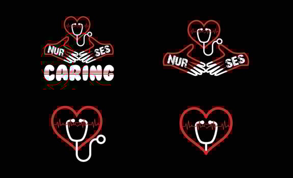 Nurse Typography design vector