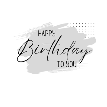 Happy birthday to you png transparent background. Happy birthday text.