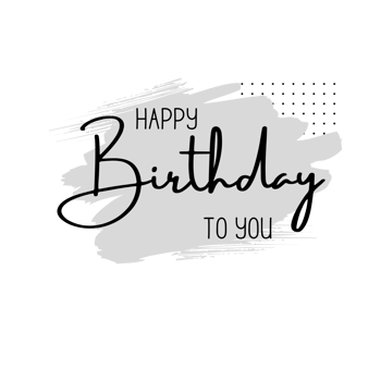 Happy birthday to you png transparent background. Happy birthday text.