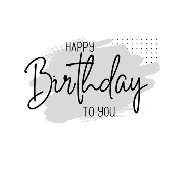 Happy birthday to you png transparent background. Happy birthday text.