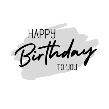Happy birthday to you png transparent background. Happy birthday text.
