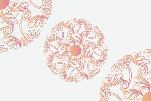Abstract mandala floral decorative background design vector file. Luxury mandala colorful design.