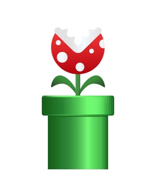 Piranha Plant for Mario Bros. vector