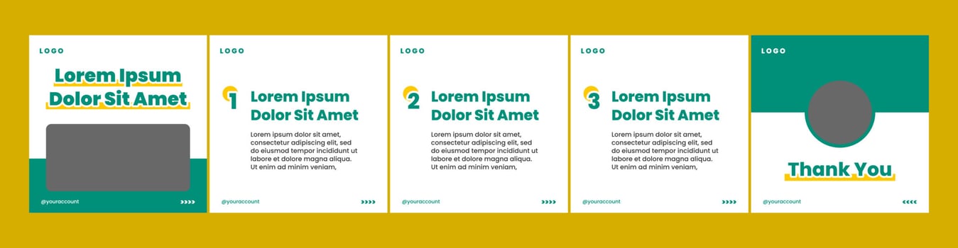 creative carousel or microblog template layout for social media post vector