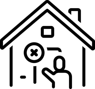line icon for nothing vector