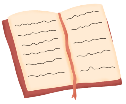 diary book illustration png