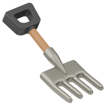 Pitchfork Agriculture 3D Illustration png