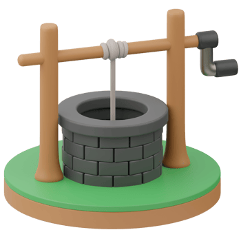 Water Well Agriculture 3D Illustration png