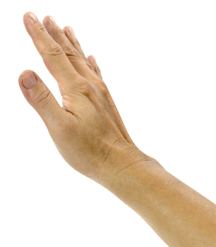 right hand showing signaling stop isolated png