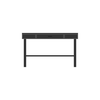 office desk flat design vector illustration. workspace illustration