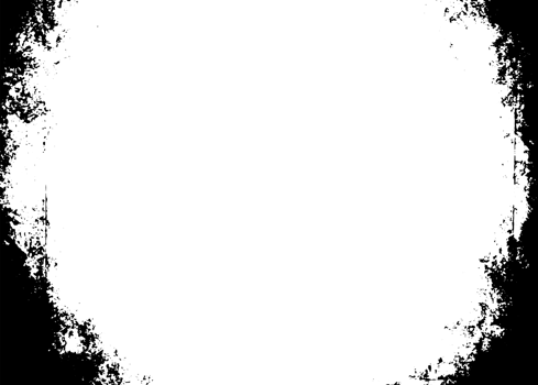 Grunge border texture background. Abstract frame overlay. PNG graphic illustration with transparent background.