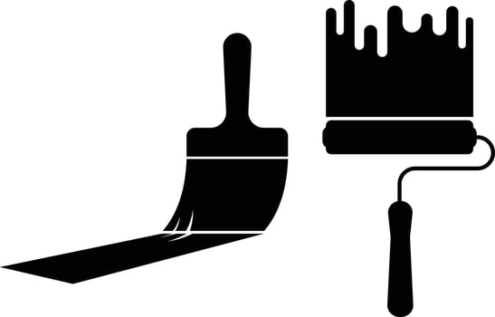 Caution, Wet Paint Icon. Wet Paint Warning Sign vector