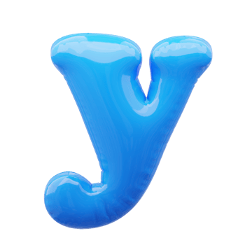 3D alphabet balloon png