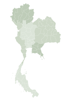Thailand map with the administration of regions and provinces map png