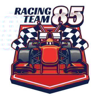 formula racing car design vector