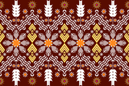 Geometric ethnic oriental traditional art pattern.Figure tribal embroidery style.Design for ethnic background,wallpaper,clothing,wrapping,fabric,element,sarong,vector illustration vector