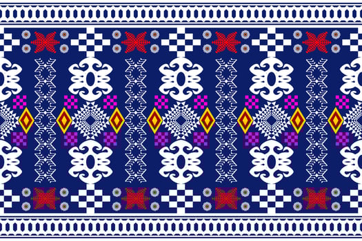 Geometric ethnic oriental traditional art pattern.Figure tribal embroidery style.Design for ethnic background,wallpaper,clothing,wrapping,fabric,element,sarong,vector illustration vector