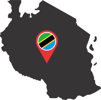Tanzania pin map location png