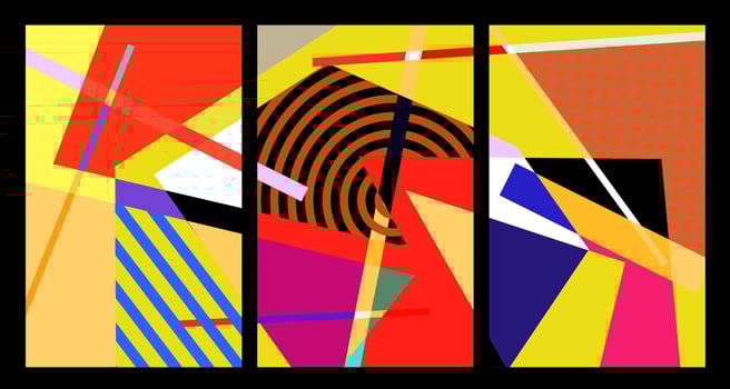 Vector colorful geometric abstract background for summer banner