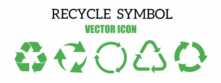 Recycle symbol icon vector illustration. Stock vector.