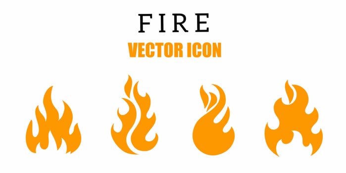 Fire icon vector illustration. Stock vector.