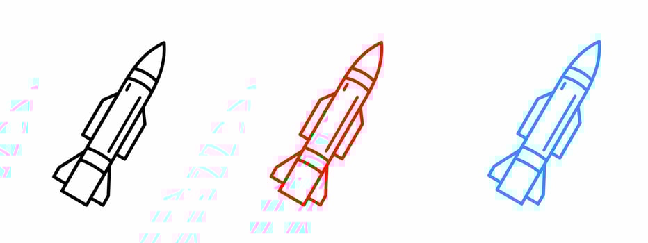 Rocket icon vector illustration. Stock vector.