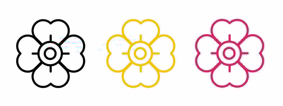 Flower icon vector illustration. Stock vector.