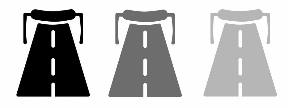 Highway icon illustration collection. Stock vector illustration.