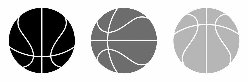 Basketball star icon illustration collection. Stock vector. vector