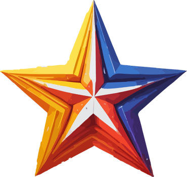 Colorful Star Logo Design png