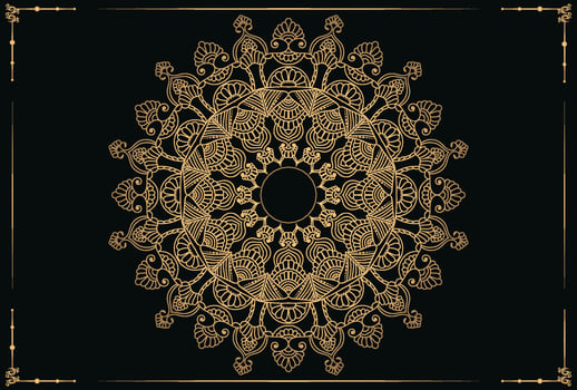 Luxury mandala background with golden arabesque pattern arabic islamic east style vector