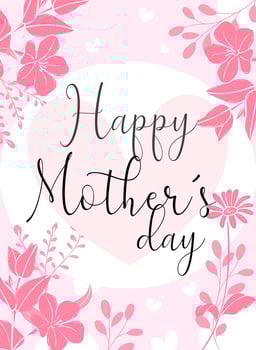 Happy Mothers Day Illustration, Mothers Day Gift Card,Celebration Day, Mothers day Card vector