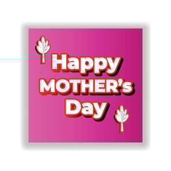 Happy mothers day greeting card and vector
