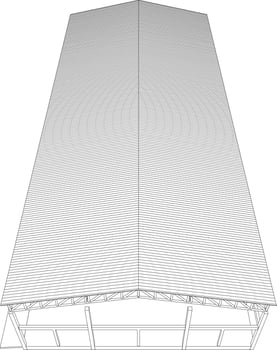 3D illustration of building project vector