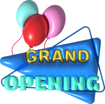 3d business grand opening hours icon e-commerce illustration png