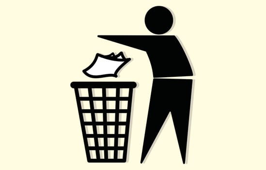 recycle bin icon, recycling Tidy man Logo vector