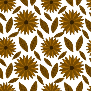 beautiful flower seamless pattern vector