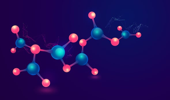 vivid purple Atom vector