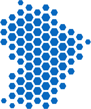 hexagon shape of french guiana map. png
