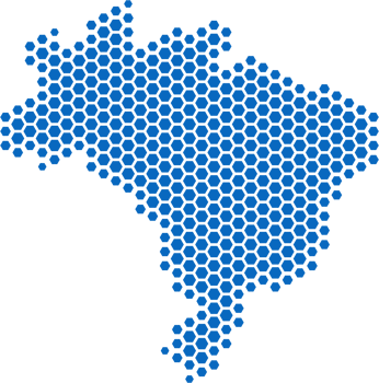 hexagon shape of brazil map. png