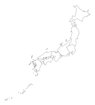 Map of Japan png