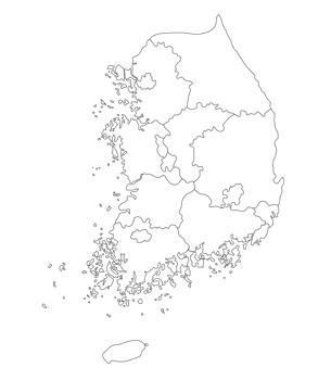 South Korea map png