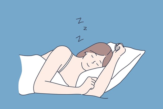 Sleep, fatigue, insomnia concept. vector
