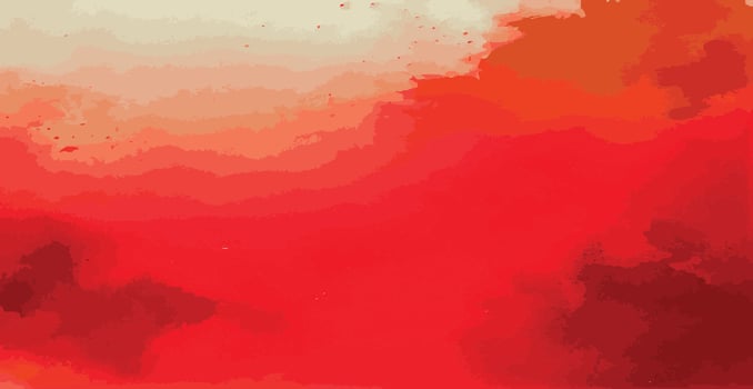 Abstract watercolor background red and white paper texture, colorful watercolor grunge - Vector