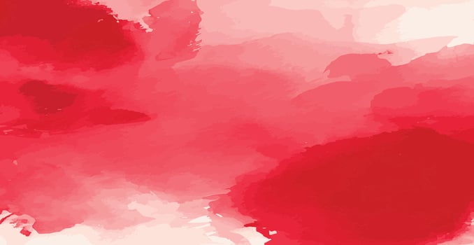 Abstract watercolor background red and white paper texture, colorful watercolor grunge - Vector