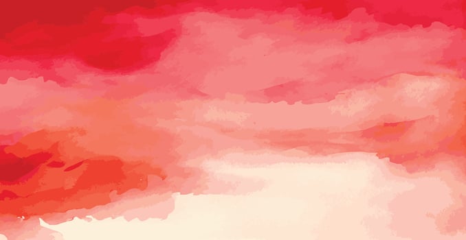 Abstract watercolor background red and white paper texture, colorful watercolor grunge - Vector